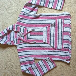 Pink Black Baja Hoodie Beach Hoodie